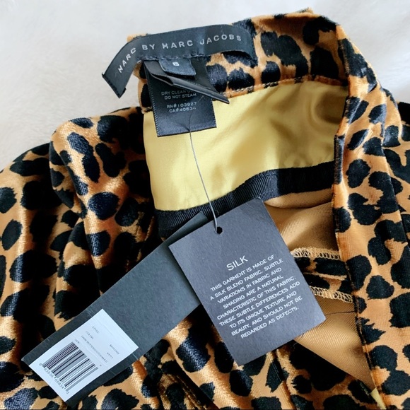 NWT Marc By Marc Jacobs Leopard Print Midi Skirt​ - Picture 9 of 9
